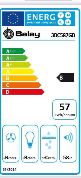 Etiqueta de Eficiencia Energética - 3BC587GB