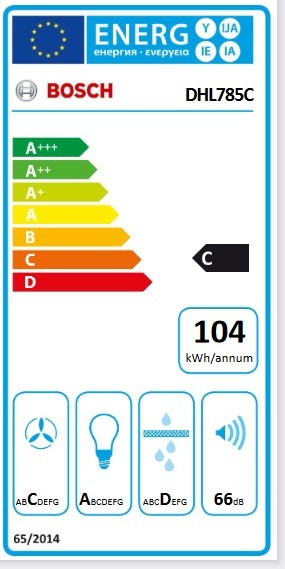 Etiqueta de Eficiencia Energética - DHL785C