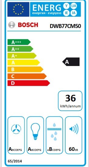 Etiqueta de Eficiencia Energética - DWB77CM50