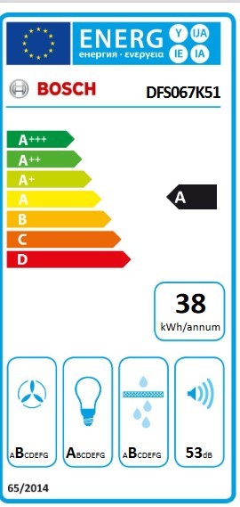 Etiqueta de Eficiencia Energética - DFS067K51