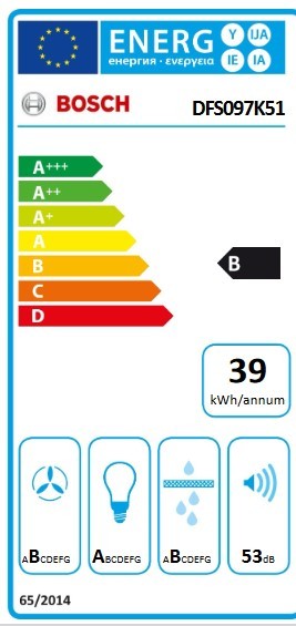 Etiqueta de Eficiencia Energética - DFS097K51