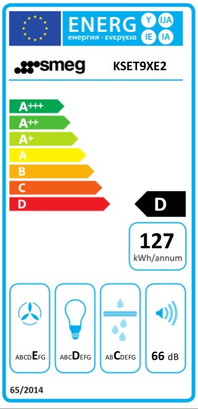 Etiqueta de Eficiencia Energética - KSET9XE2