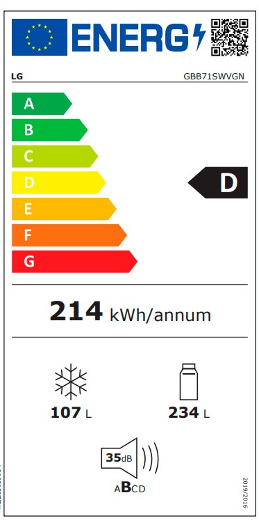 Etiqueta de Eficiencia Energética - GBB71SWVGN