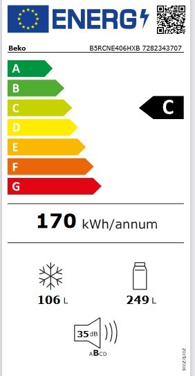 Etiqueta de Eficiencia Energética - B5RCNE406HXB