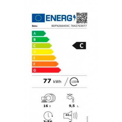 Lavavajillas BEKO  BDFN26640XC