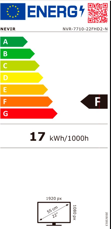 Etiqueta de Eficiencia Energética - NVR-7710-22FHD2-N