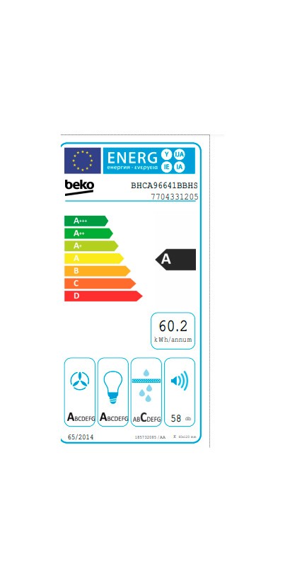 Etiqueta de Eficiencia Energética - BHCA96641BBHS
