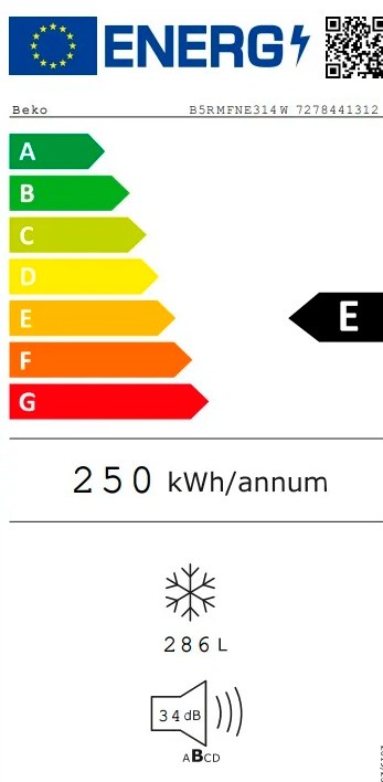 Etiqueta de Eficiencia Energética - B5RMFNE314W