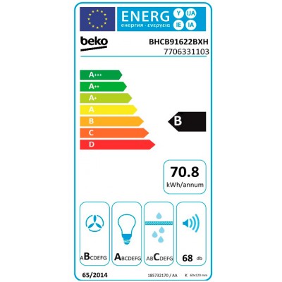 Campana BEKO BHCB91622BXH