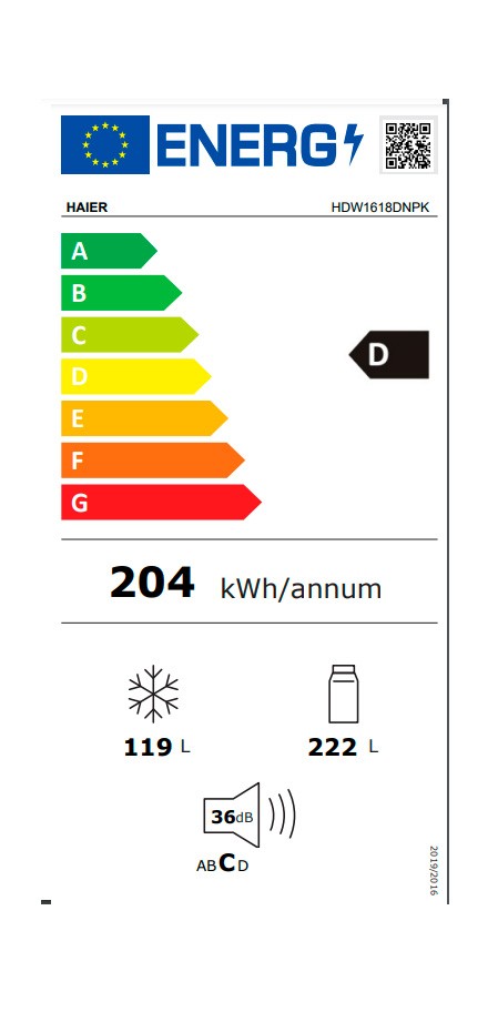 Etiqueta de Eficiencia Energética - 34005110