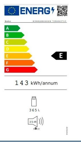 Etiqueta de Eficiencia Energética - B5RMLNE444HX