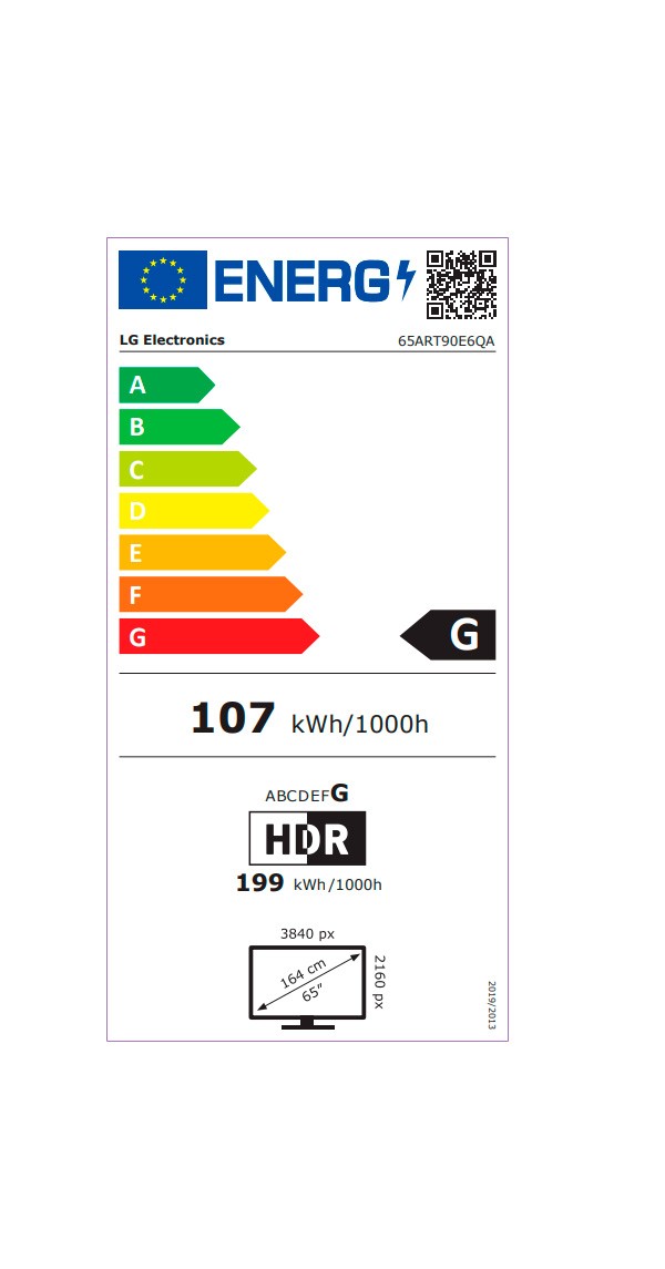 Etiqueta de Eficiencia Energética - 65ART90E6Q