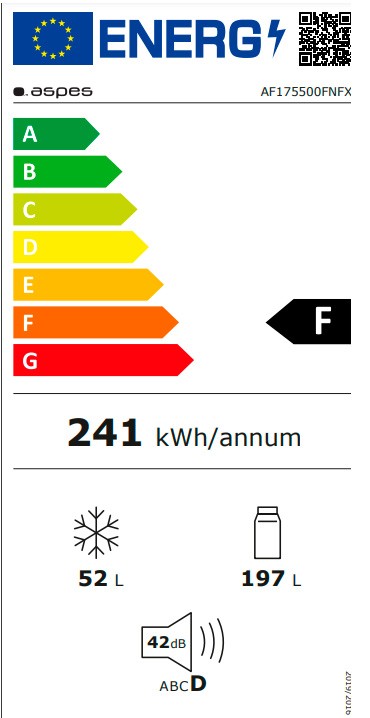 Etiqueta de Eficiencia Energética - AF175500FNFX