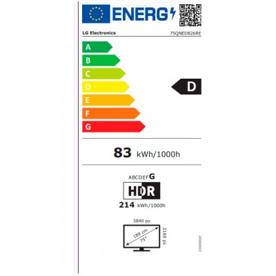 Televisor LED LG 75QNED826RE