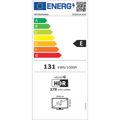 Televisor LED LG 86QNED816RE