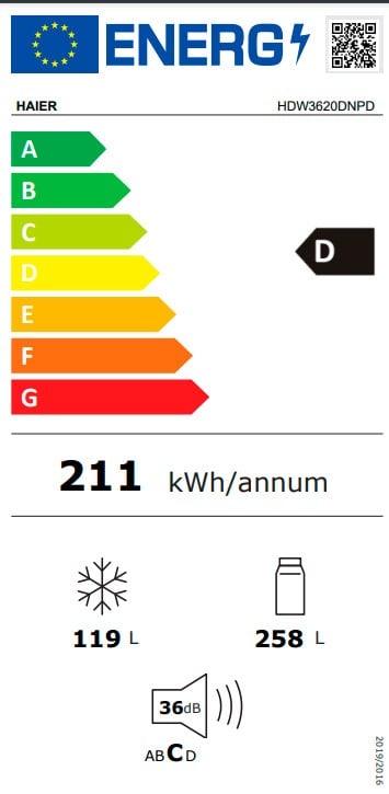 Etiqueta de Eficiencia Energética - 34005106