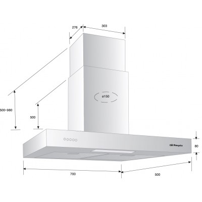 Campana ORBEGOZO DS56170BIN