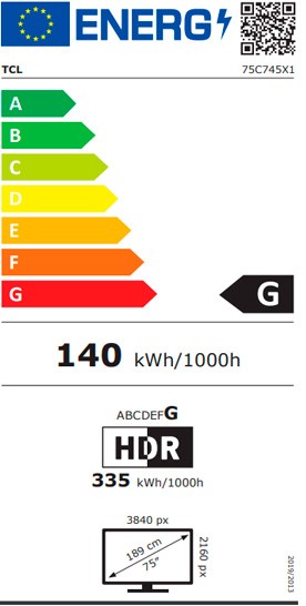 Etiqueta de Eficiencia Energética - 75C745