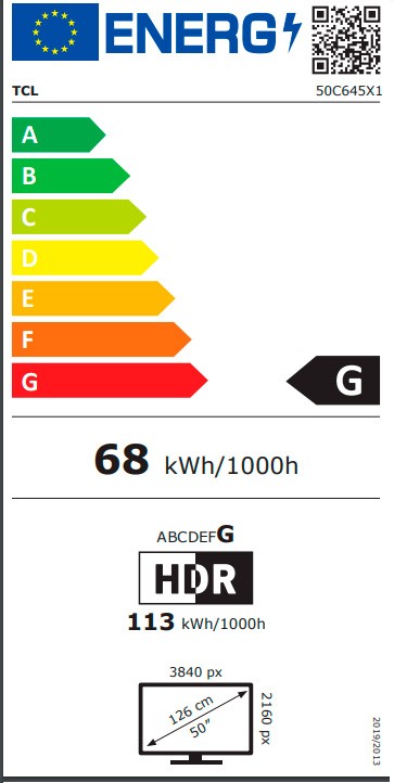 Etiqueta de Eficiencia Energética - 50C649