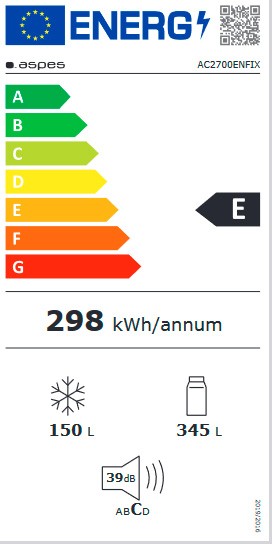 Etiqueta de Eficiencia Energética - AC2700ENFIX