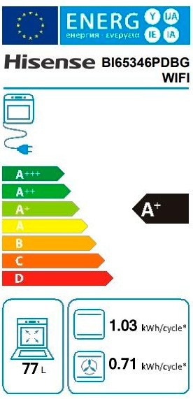 Etiqueta de Eficiencia Energética - BI65346PDBGWIFI