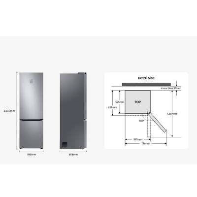 Combi SAMSUNG RB34C600CSA/EF