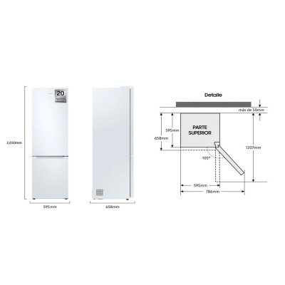 Combi SAMSUNG RB38C605CWW/EF