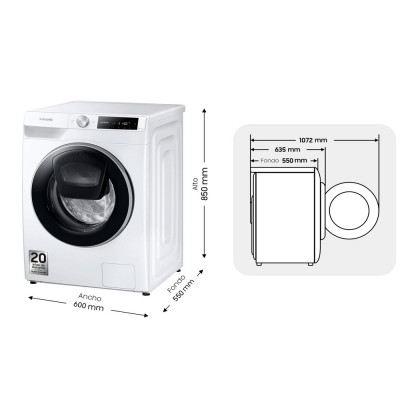 Lavadora SAMSUNG WW90T684DLE/S3