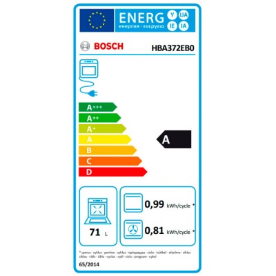 Horno BOSCH HBA372EB0