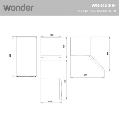 Frigorífico WONDER WR84500F