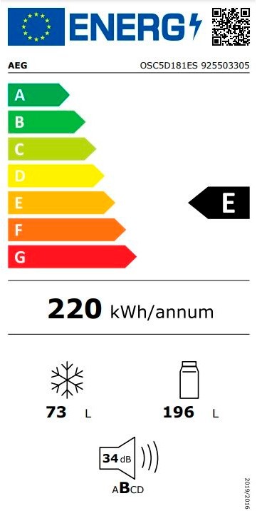 Etiqueta de Eficiencia Energética - 925503305