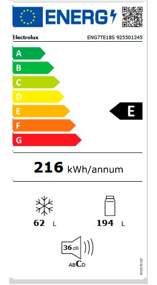 Etiqueta de Eficiencia Energética - 925501345