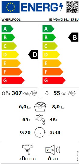 Etiqueta de Eficiencia Energética - BI WDWG 861485 EU