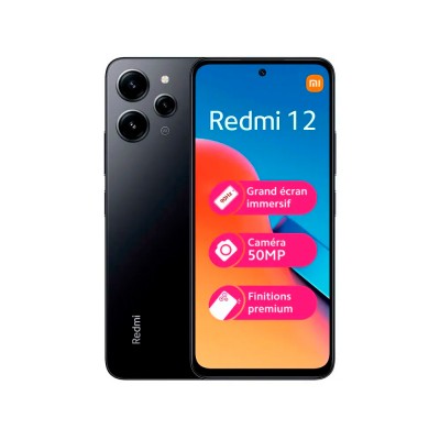 Smartphone XIAOMI Redmi 12 Negro 8+256GB