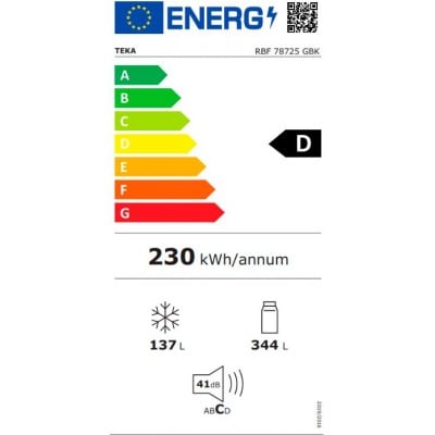 Combi TEKA RBF 78725 Cristal Negro