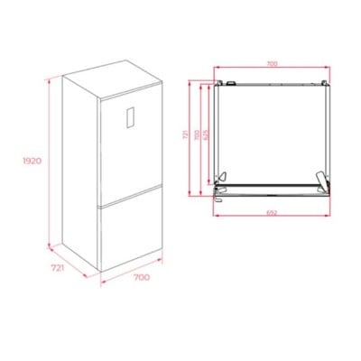 Combi TEKA RBF 78725 Cristal Blanco