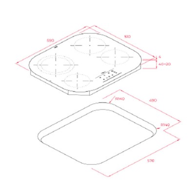 Placa TEKA TCC 64310 TTC