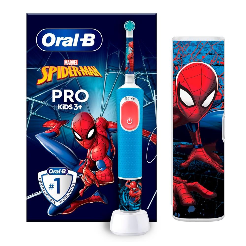 Cepillo Eléctrico Oral B Vitality Kids Spiderman + Funda