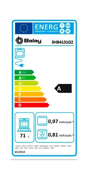 Etiqueta de Eficiencia Energética - 3HB4131G2
