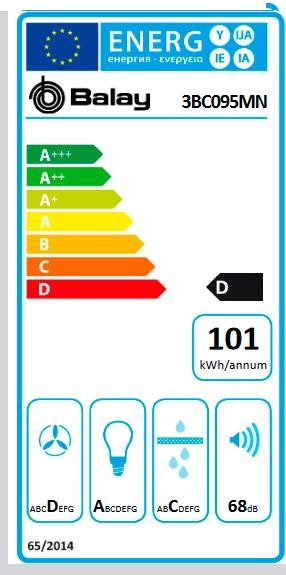 Etiqueta de Eficiencia Energética - 3BC095MN