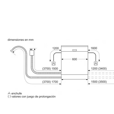 Lavavajillas BOSCH SMS2HKW03E