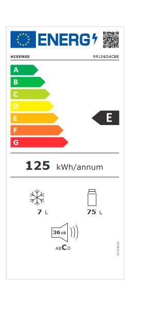 Etiqueta de Eficiencia Energética - RR106D4CWE