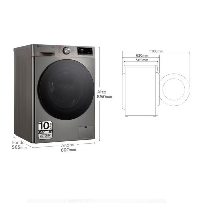Lavasecadora LG F4DR7011AGS Inox...