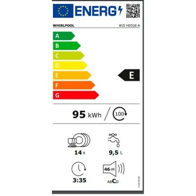 Lavavajillas Whirlpool W2I HD526 A