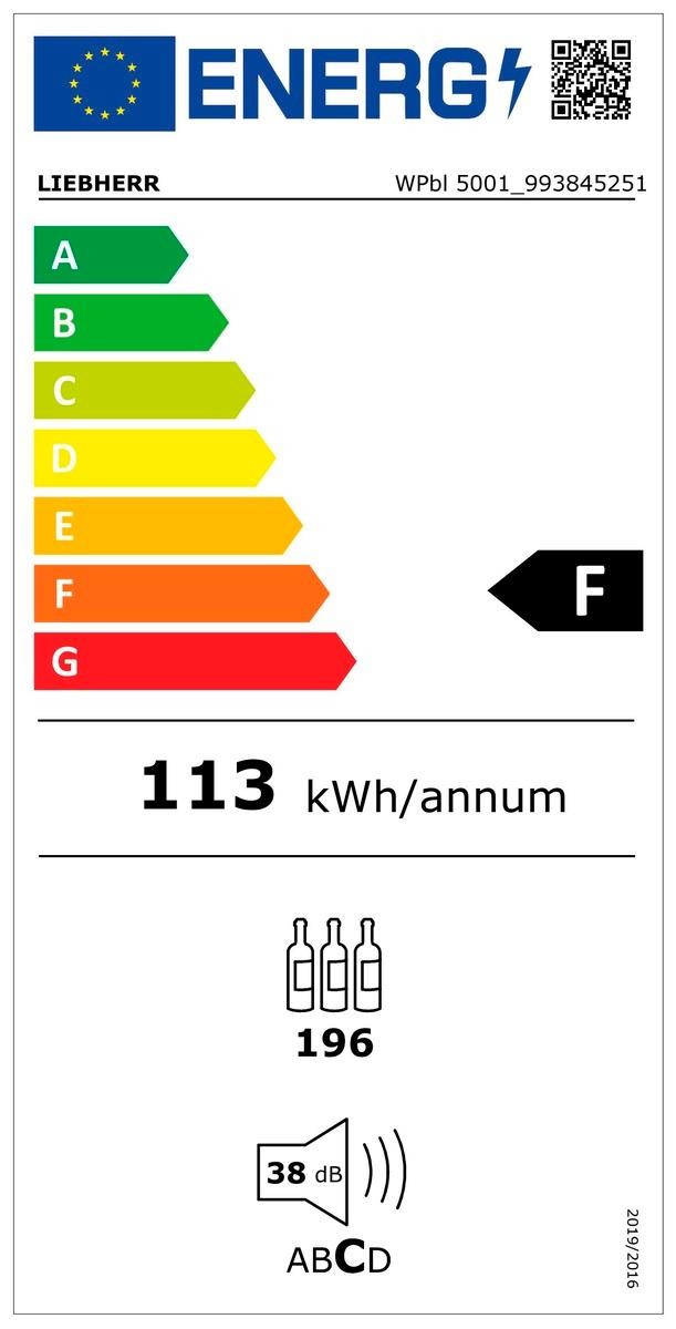 Etiqueta de Eficiencia Energética - WPbl 5001