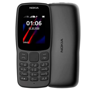 Teléfono Móvil NOKIA 106 Black 1.8"