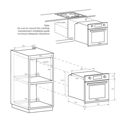 Horno CANDY FIDC X532