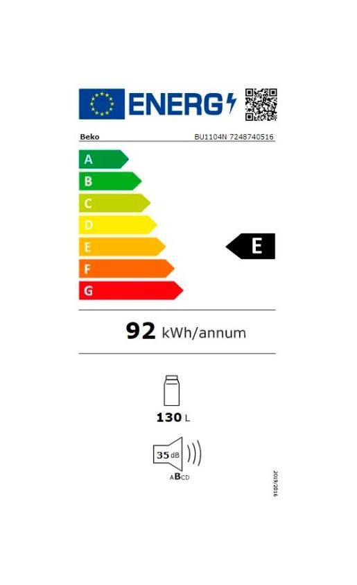 Etiqueta de Eficiencia Energética - BU1104N