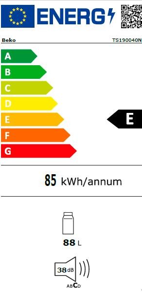 Etiqueta de Eficiencia Energética - TS190040N