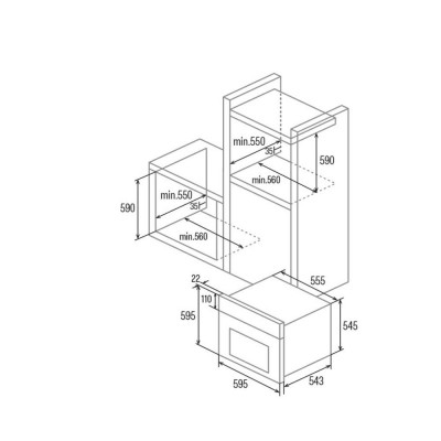 Horno CATA MDS 8007 BK